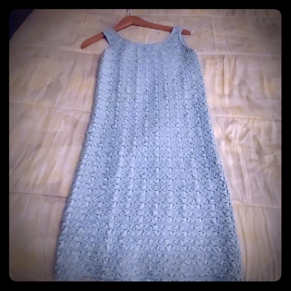 Tees by Tina baby blue scoop neck dress